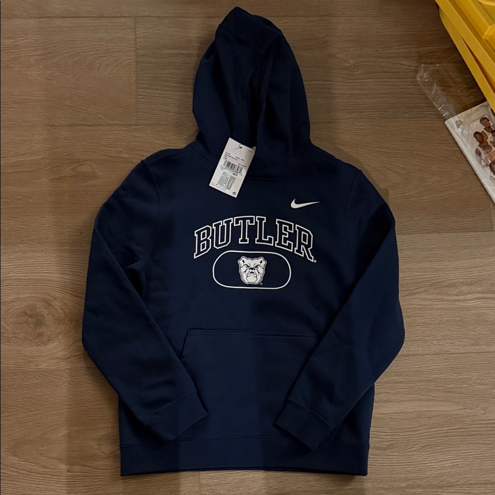 Nike Butler Bulldogs Navy youth large Hooded Sweatshirt - new with tags